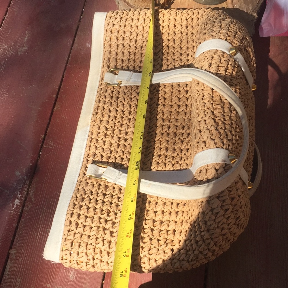 Purse wicker woven shoulder bag - Picture 4 of 8